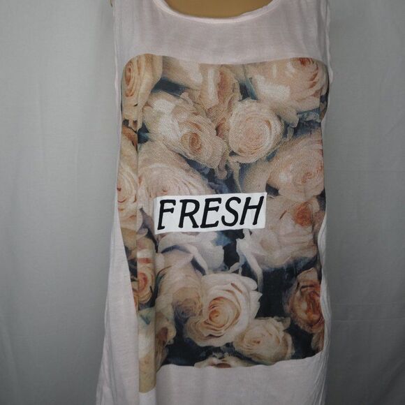 Freeze Tops - Freeze Sleeveless Fresh Roses Graphic Shirt Tank
